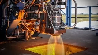 SpaceX SuperDraco Thruster Firing