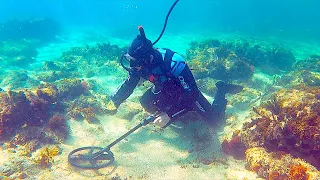 Found Cash Jewelry & WEIRDEST Thing!! UNDERWATER Metal Detecting!!