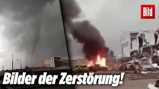 Tornado frisst sich durch Dörfer in Tschechien