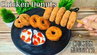 Crispy Chicken Donuts | Chicken Donuts Lunch Box Idea | Make & Freeze | Ramadan Special