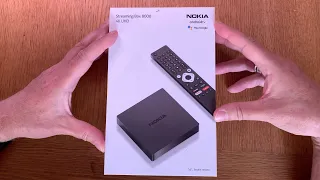 Nokia Streaming Box 8000 Android TV Box from Streamview - unboxing and first start and setup!