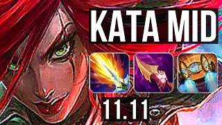 KATARINA vs ANIVIA (MID) | Rank 2 Kata, 7 solo kills, Legendary | NA Challenger | v11.11