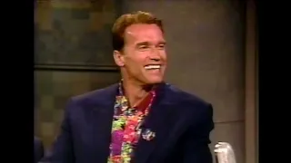 Arnold Schwarzenegger on David Letterman in 1991 promoting "T2"