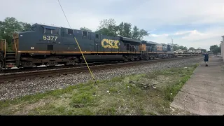 CSX military train In Terre Haute Indiana !!