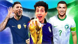 كاس العالم ولكن كل لاعب مع منتخب الدوري الي هو فية 🔥 !!