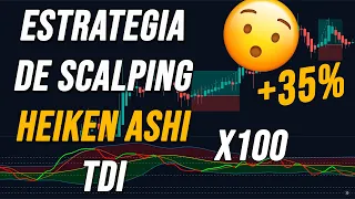 Estrategia De Scalping Para Criptomonedas Con Velas Heiken Ashi Y TDI | Probado 100 Veces