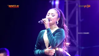 ANISA RAHMA  ANTARA TEMAN DAN KASIH  OM ADELLA LIVE DI KWANYAR BANGKALAN