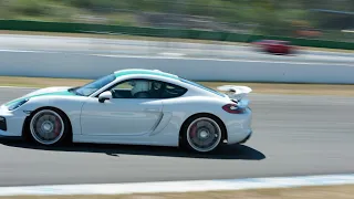 Porsche Cayman GT4 Power Slide on T1 of Hockenheim