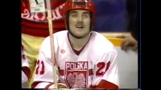 OG 1988 Calgary Icehockey Finland vs Poland