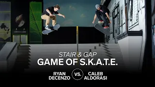 Stair and Gap Game of S.K.A.T.E. | Ryan Decenzo Vs. Caleb Aldorasi