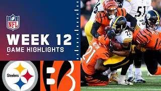 Steelers vs. Bengals Week 12 Highlights | NFL 2021