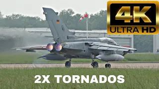 [4K] DOUBLE TORNADO TAKEOFF | NORVENICH AIRBASE