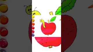 #shorts #short #shortvideo #drawing #cute #cartoon #apple #worm