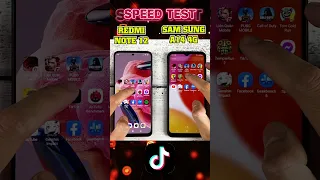 🔥🔥🔥 Xiaomi Redmi Note 12 vs Sam Sung Galaxy A14 4G Tiktok App Speed Tests #shorts