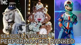 Season 11 Ep 4 Performances ranked (The masked singer US)