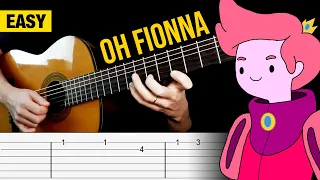 OH FIONNA Guitar Tab | EASY Tutorial | Adventure Time