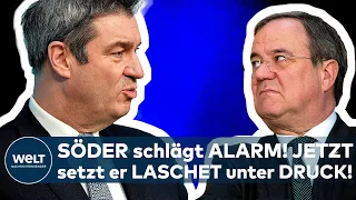 KAMPF um das KANZLERAMT: Markus Söder will jetzt vom Kanzlerkandidaten Laschet vor allem eines sehen