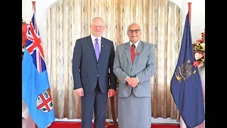 Fijian President receives credential from the Ambassador of Estonia