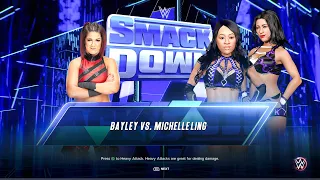 WWE 2K23  Bayley Vs Michelle Ling  "Smackdown"  2/2/2024  (XBOX Series X)