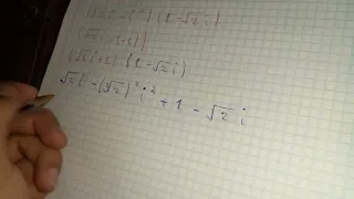 Multiplicacion de Numeros Complejos (Con Raiz)