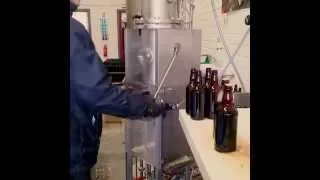 Bottling our Irish craft beer at Kelly's Mountain Brew