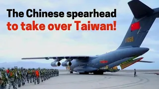 The Chinese spearhead to take over Taiwan! Y-20 aircraft drop a whole brigade behind enemy lines