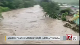 Hurricane Fiona hits Puerto Rico as 5-year anniversary of Hurricane Maria approaches