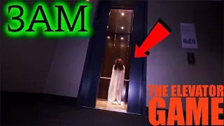 (GONE WRONG) SCARIEST ELEVATOR GAME AT 3AM EVER! **Caught her on Camera**