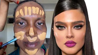 BOMB 💣🔥😱 Bridal Makeup Transformation 🔥Cirurgia Plastica 💉💉😳🔥😱 Makeup Tutorial💄