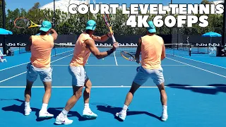 Rafael Nadal Slow Motion Right Handed (Mirrored video) | Court Level Practice 2022 (4K 60FPS)