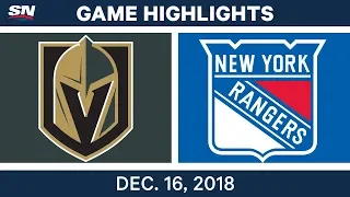 NHL Highlights | Golden Knights vs. Rangers - Dec 16, 2018