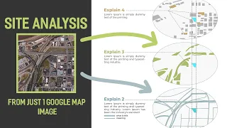 Architecture Site Analysis for Presentation - Photoshop Tutorial (Phân hiện trạng tích khu đất)