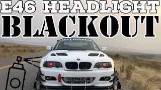 Blacking out our E46 headlights for $10. Easy mod to make your E46/36/39 look more aggressive!