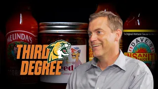 NMU 's President Dr. Tessman Gets Sweaty Forearms While Eating Spicy Cheese Curds | Third Degree