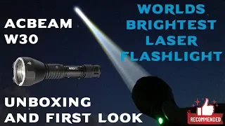 The Worlds Brightest Laser Flashlight - Acebeam W30 Review