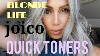 how to tone NEW Joico blonde life quick toner #hairstylist #joico #silver #violet