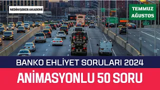 YENİ  EHLİYET MEB. ANİMASYONLU SINAV SORULARI 2023 ARALIK-2024 OCAK  #EHLİYET2024