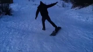 В первый раз на сноуборде)