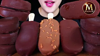 ASMR CHOCOLATE ICE CREAM DESSERTS MUKBANG *MAGNUM TICO ICE CREAM 매그넘 + 티코 초콜릿 아이스크림 먹방 EATING SOUNDS