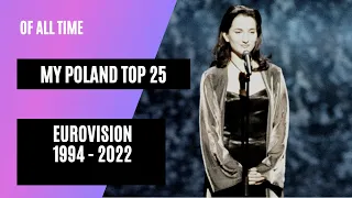 My Poland Eurovision Top 25🇵🇱