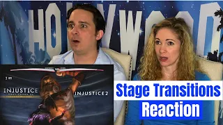 Injustice 1 and 2 All Stage Transitions Reaction