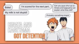 Hinata and Kageyama got detention - Haikyuu Text Video