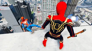 GTA 5 Epic Ragdolls Spiderman Car Crashes & Building Fails CALL SPIDEY Episode 14 (funny moments)