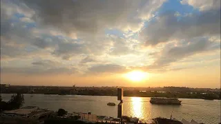 Sunset Time-lapse on the Nile river