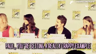 TVD cast SDCC - " I love being evil" HUMOR