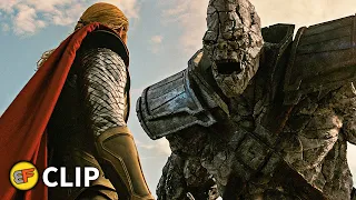 Thor vs Stone Giant - Vanaheim Battle Scene | Thor The Dark World (2013) Movie Clip HD 4K
