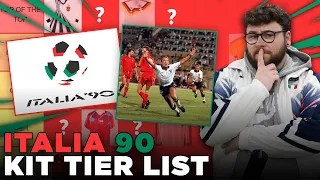 FOOTBALL KIT TIER LIST FOR THE ITALIA 90 WORLD CUP!!