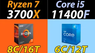Ryzen 7 3700X Vs. i5-11400F | 8 Cores Vs. 6 Cores | How Much Performance Difference?
