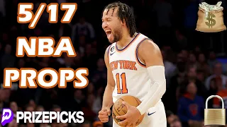 PRIZEPICKS NBA PICKS | FRIDAY 5/17/24 | NBA PLAYER PROPS PICKS | NBA PLAYOFFS PROPS & BETS