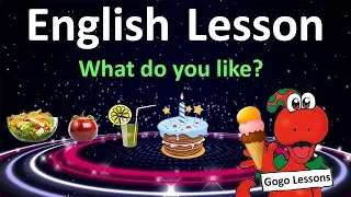 English Lesson 11 - What do you like? Food vocabulary.